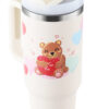 40 Oz Tumbler With Handle Straw Insulated, Stainless Steel Spill Proof Vacuum Coffee Cup Tumbler With Lid Tapered Mug Gifts For Valentine Lover Suitable For Car Gym Office Travel - Image 7