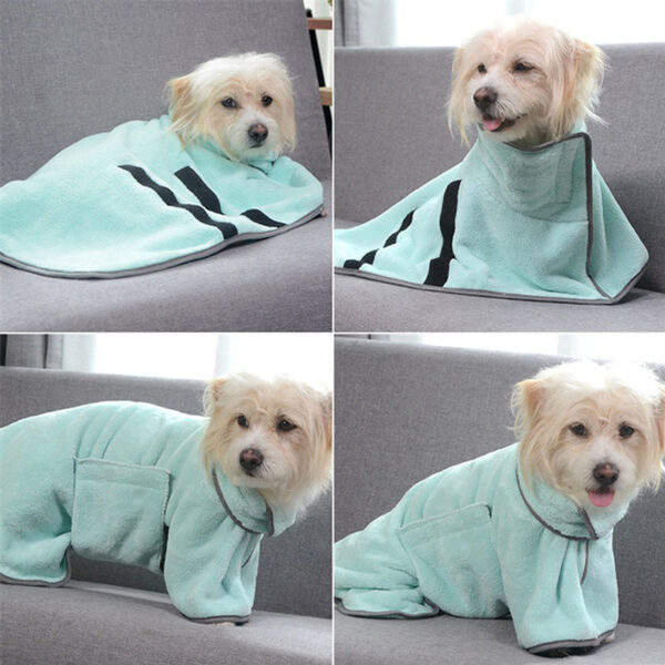 Quick-drying Pet Absorbent Towel Dog Bathrobe Pet Dog Bath Towel For Dogs Cats Microfiber Absorbent Pet Drying Towel Pet Supplies Pet Products - Image 4