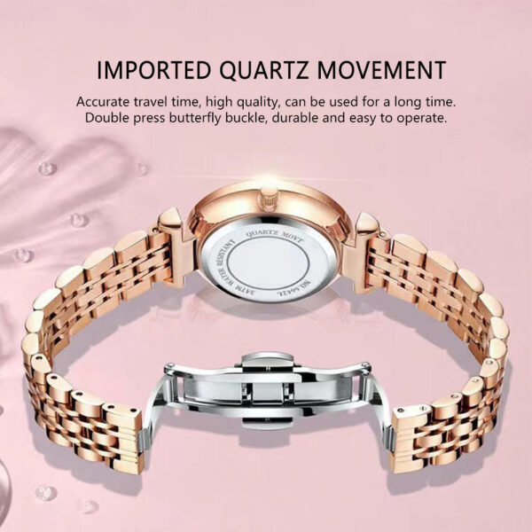 Casual Fashion Waterproof Quartz Watch Ladies - Image 4