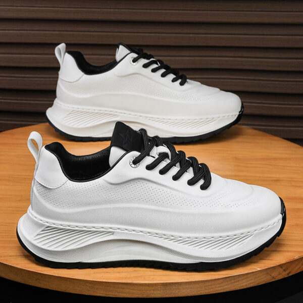 Men's Thick-soled Sports Shoes Casual Breathable Sneakers Lace-up Dad Shoes Boy - Image 6