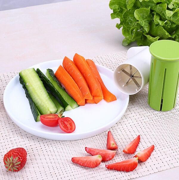 Creative Vegetable Cutters Fruit Kitchen Cucumber Carrot Divider Strawberry Slicer Splitter Kitchen Gadget Accessories - Image 3