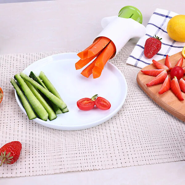 Creative Vegetable Cutters Fruit Kitchen Cucumber Carrot Divider Strawberry Slicer Splitter Kitchen Gadget Accessories - Image 5