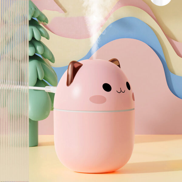 Air Humidifier Cute Cat Ultra-Silent USB Office Household Bedroom Car Aromatherapy Air Purifier With Led Cool Mist Spray - Image 9